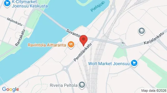 Commercial properties for rent i Joensuu - kort over placeringen