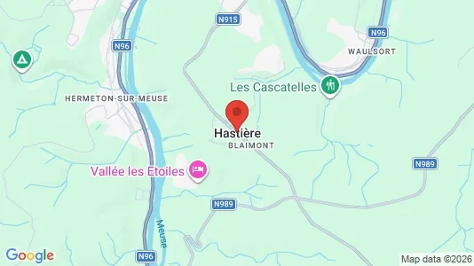 Commercial properties for sale i Hastière - kort over placeringen