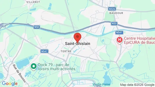 Office spaces for rent i Saint-Ghislain - Photo from Google Street View