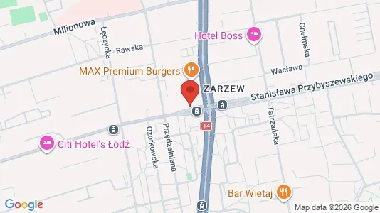 Kontorlokaler til leje i Łódź - kort over placeringen