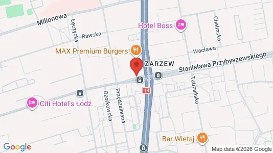 Kontorslokaler för uthyrning i Łódź - kort over placeringen