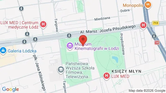 Kantorruimte te huur i Łódź - kort over placeringen