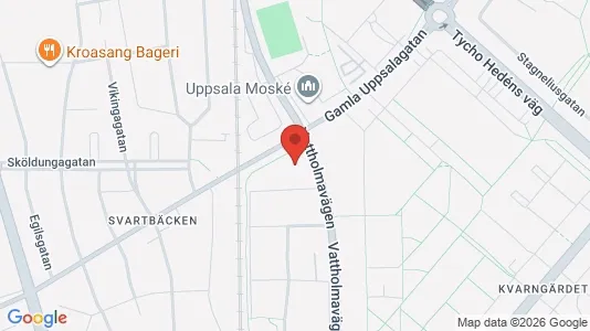 Commercial properties for rent i Uppsala - kort over placeringen