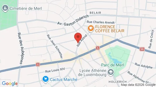 Lokale biurowe Do wynajęcia i Luksemburg - kort over placeringen