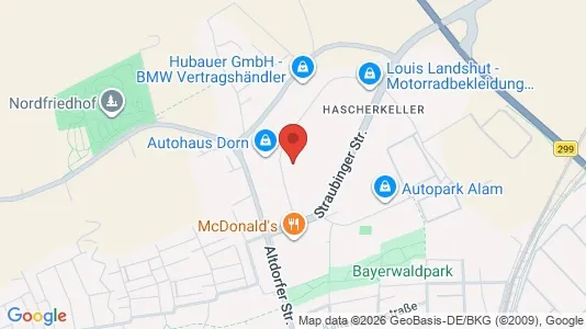 Office spaces for rent i Landshut - kort over placeringen