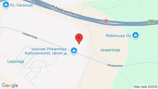 Commercial properties for rent i Pirkkala - kort over placeringen