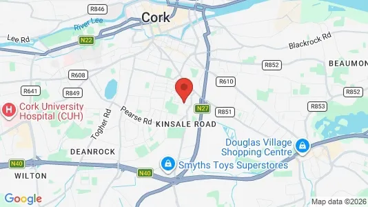 Shops for rent i Turners Cross - kort over placeringen