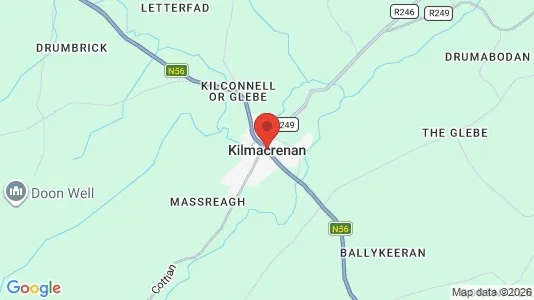 Gewerbeflächen zur Miete i Kilmacrenan – Foto von Google Street View
