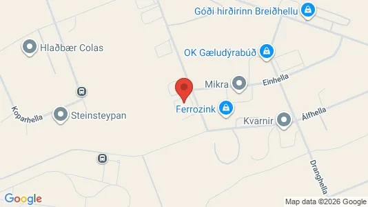 Bedrijfsruimtes te huur i Hafnarfjörður - kort over placeringen