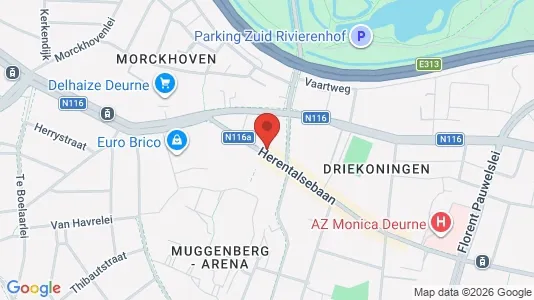 Lokaler til leie i Antwerpen Deurne – Bilde fra Google Street View