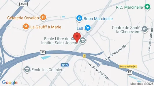 Commercial properties for rent i Charleroi - kort over placeringen