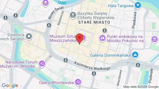 Toimistotilat Vuokrattavana i Wrocław - kort over placeringen