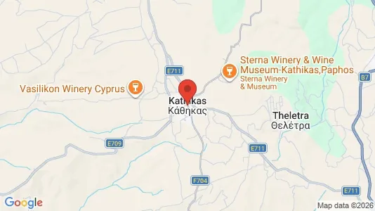Commercial properties for sale i Kathikas - kort over placeringen