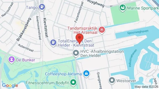 Propiedades comerciales En venta i Den Helder - kort over placeringen