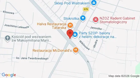 Office spaces for rent i Białystok - kort over placeringen
