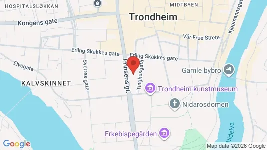 Office spaces for rent i Trondheim Midtbyen - kort over placeringen