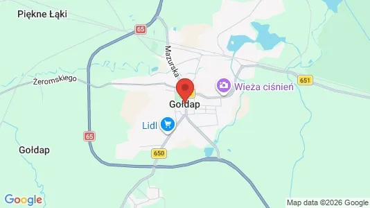 Lokaler til salg i Gołdapski - kort over placeringen
