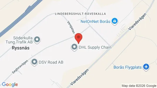 Nieruchomości przemysłowe Do wynajęcia i Borås - kort over placeringen