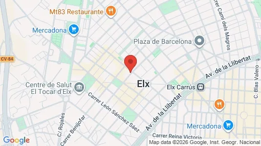 Commercial properties for rent i Elche/Elx - kort over placeringen