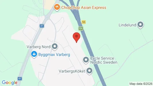 Kontorer til leie i Varberg - kort over placeringen