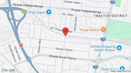Commercial properties for rent i Braşov - kort over placeringen