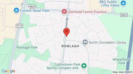 Commercial properties for sale i Dublin 22 - kort over placeringen