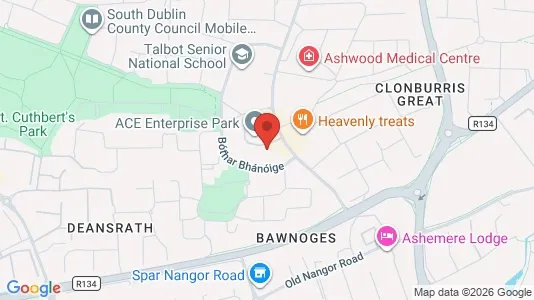 Office spaces for rent i Dublin 22 - kort over placeringen