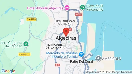 Toimistotilat Vuokrattavana i Algeciras - kort over placeringen