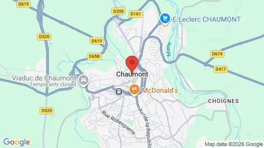 Propiedades comerciales En venta i Chaumont - kort over placeringen