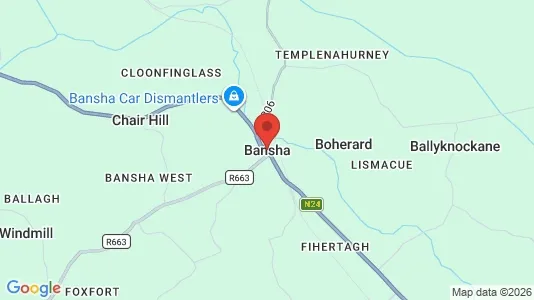 Lokaler til leje i Bansha - kort over placeringen
