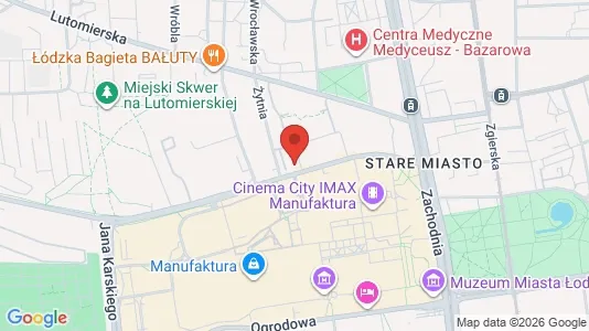 Büros zur Miete i Łódź – Foto von Google Street View
