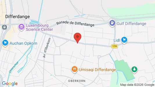 Företagslokaler till salu i Differdange – Foto från Google Street View