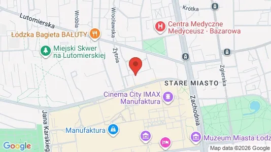 Espacios de oficina En alquiler i Łódź - Foto de Google Street View