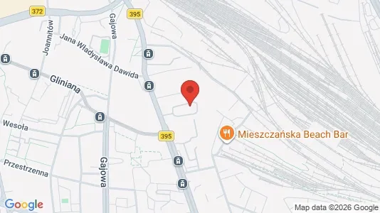 Kontorer til leie i Wrocław - kort over placeringen