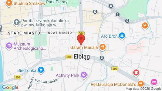Kontorlokaler til leje i Elbląg - Foto fra Google Street View
