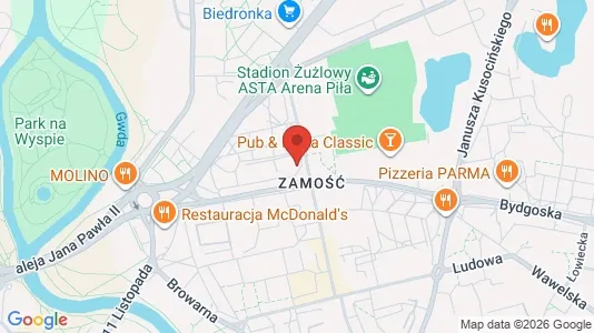 Büros zur Miete i Pilski – Foto von Google Street View