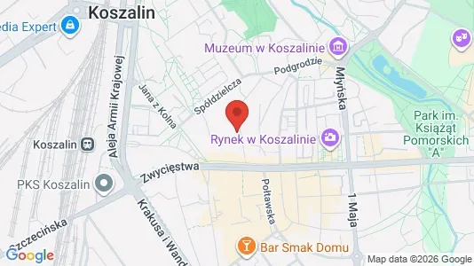 Kantorruimte te huur i Koszalin - Foto uit Google Street View