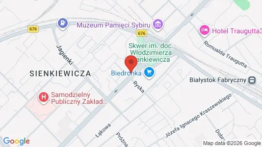 Espacios de oficina En alquiler i Białystok - kort over placeringen