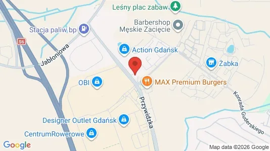 Office spaces for rent i Gdańsk - kort over placeringen