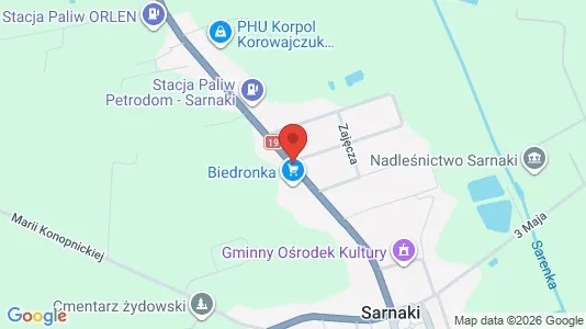 Kontorlokaler til leje i Łosicki - kort over placeringen