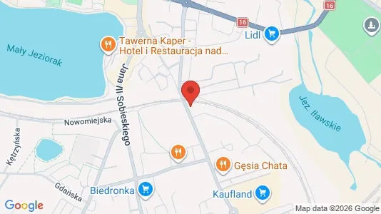 Kontorer til leie i Iławski - kort over placeringen