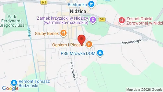 Kontorer til leie i Nidzicki – Bilde fra Google Street View