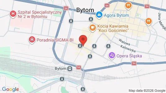 Büros zur Miete i Bytom – Foto von Google Street View