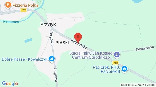 Office spaces for rent i Radomski - kort over placeringen