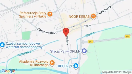 Office spaces for rent i Bydgoski - kort over placeringen