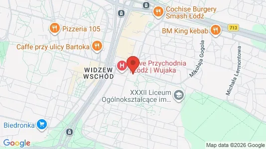 Büros zur Miete i Łódź - kort over placeringen