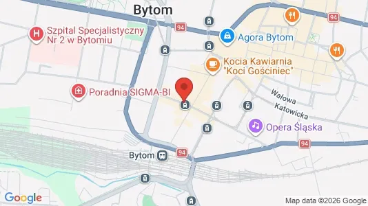 Kontorer til leie i Bytom – Bilde fra Google Street View