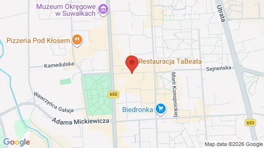 Office spaces for rent i Suwałki - kort over placeringen