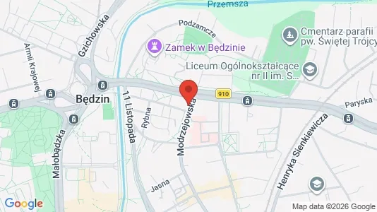 Kontorslokaler för uthyrning i Będziński – Foto från Google Street View