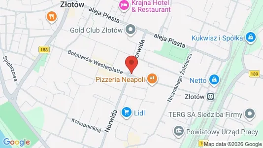 Kontorlokaler til leje i Złotowski - Foto fra Google Street View